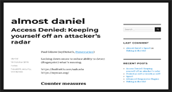 Desktop Screenshot of almostdaniel.com