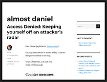 Tablet Screenshot of almostdaniel.com